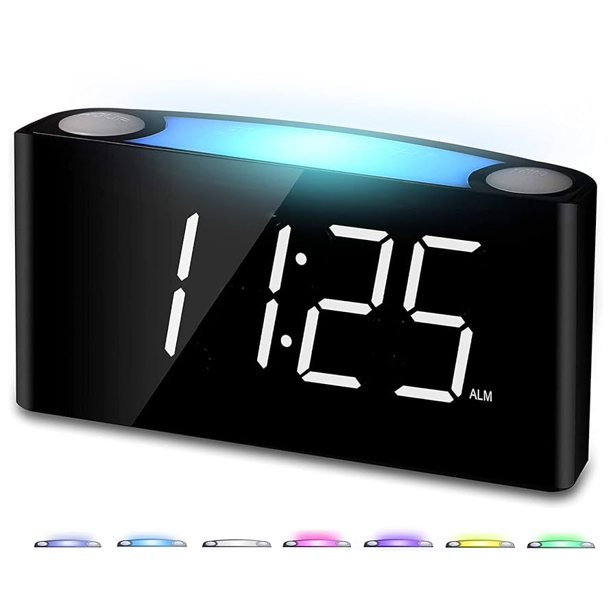 Amazon.co.jp: デジタル目覚まし時計LED（AC電源式） 7インチの